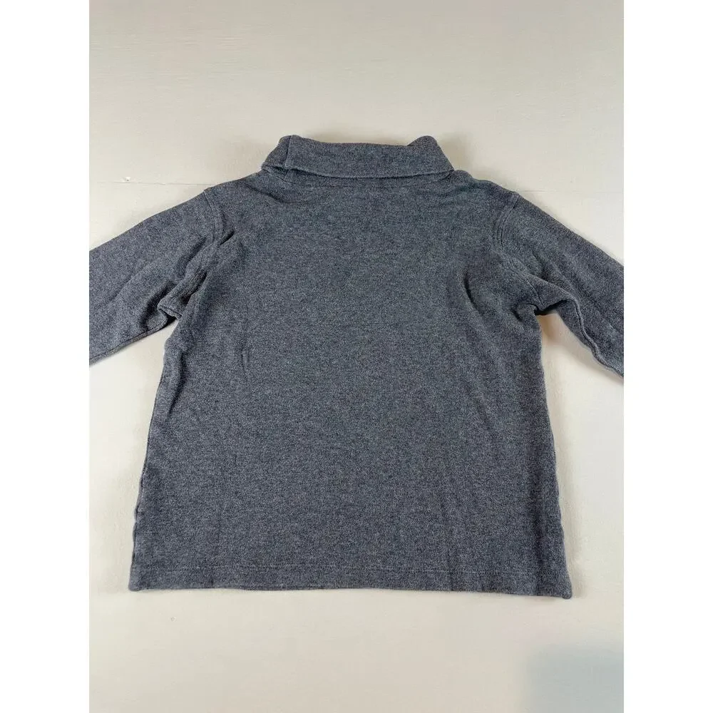 OshKosh Boys Classic Gray Cotton Turtleneck Size 6